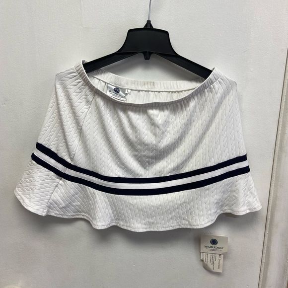 NWT Official Wimbledon Skirt Women’s size Large Nylon Spandex Blend - Picture 2 of 8